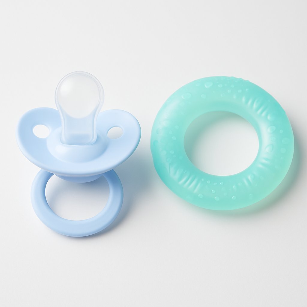 Sucettes orthodontic 6-18mois silicone brillent dans la nuit