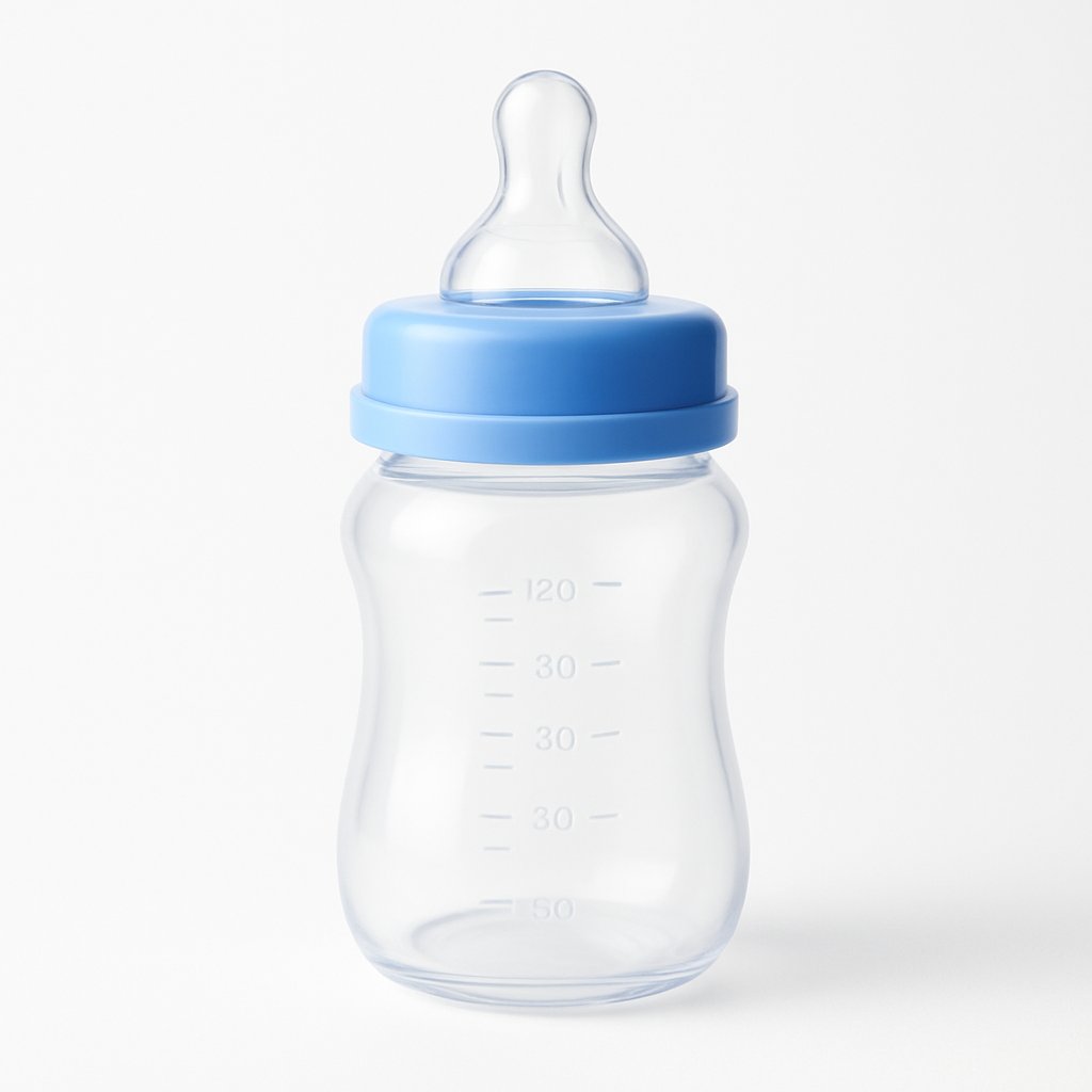 Biberon B&eacute;bisol verre bleu
